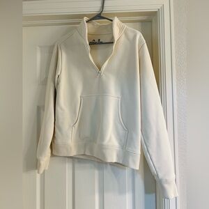 Ridgecut Toughwear Women's Cream Quarter-Zip Pullover NWOT Size Small